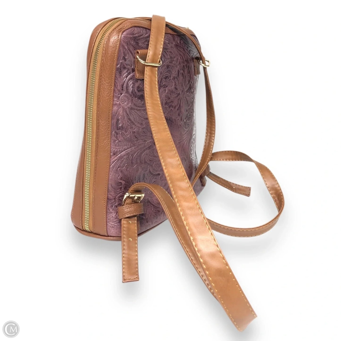 Backpack Leather By Clothes Mentor, Size: Medium