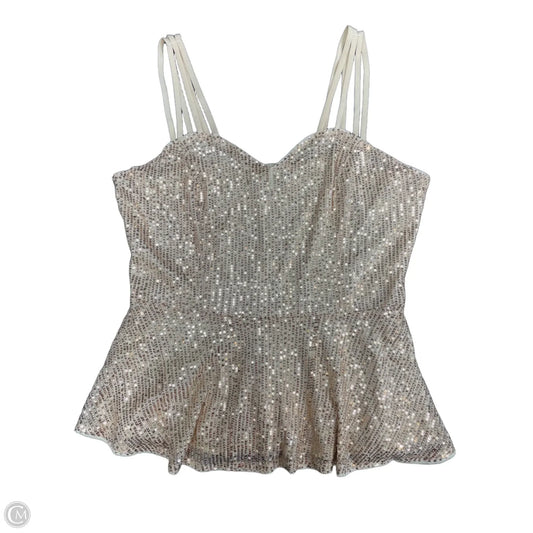 Top Sleeveless By Grace Karin In Gold, Size: Xl