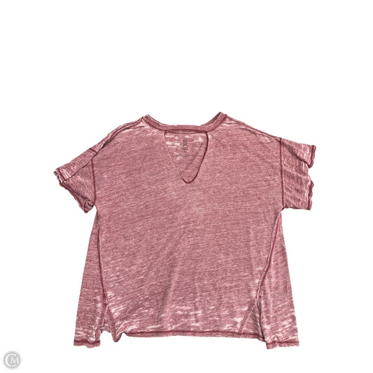 Top Short Sleeve By We The Free In Maroon, Size: S