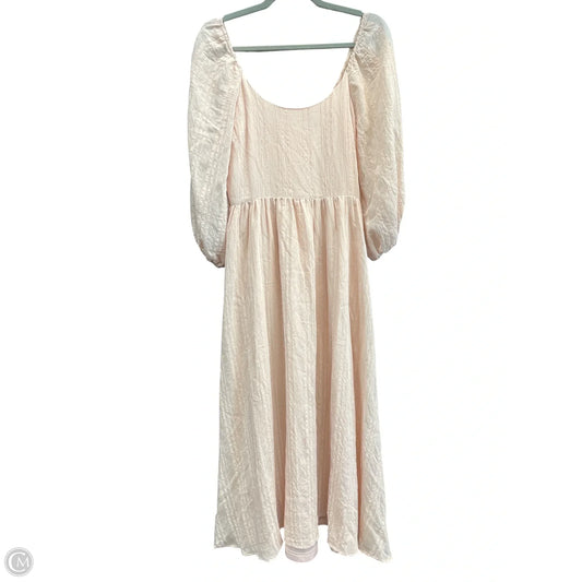 Dress Casual Midi By Aura In Pink, Size: S