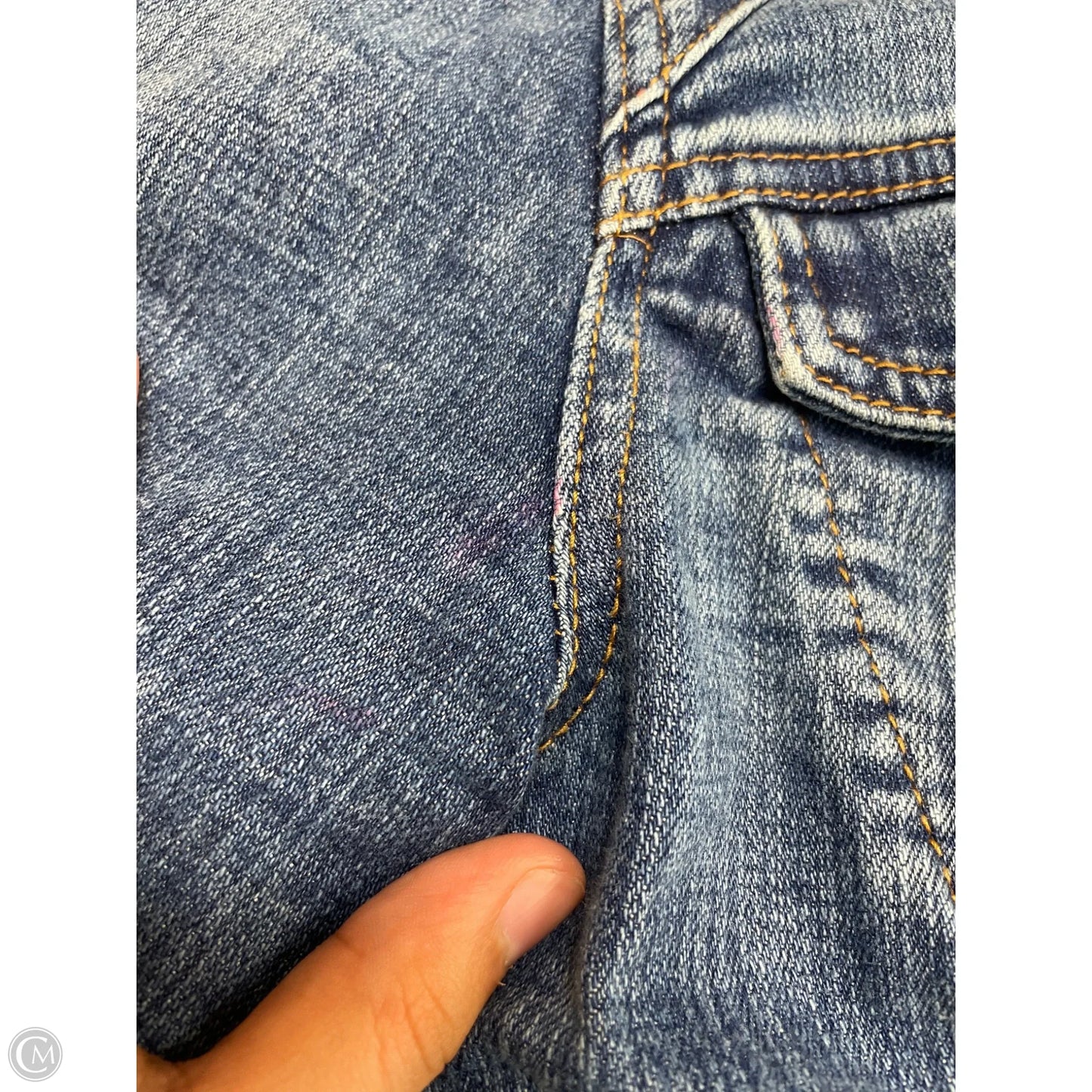 Jacket Denim By Pilcro In Blue, Size: M