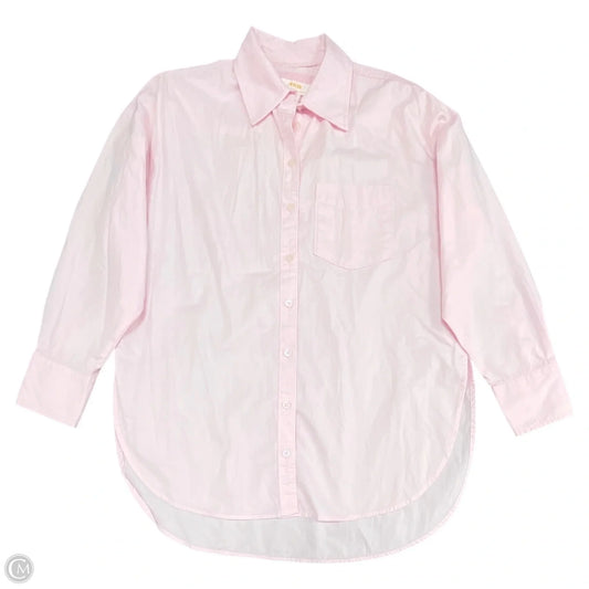 Top Long Sleeve By Maeve In Pink, Size: Xs