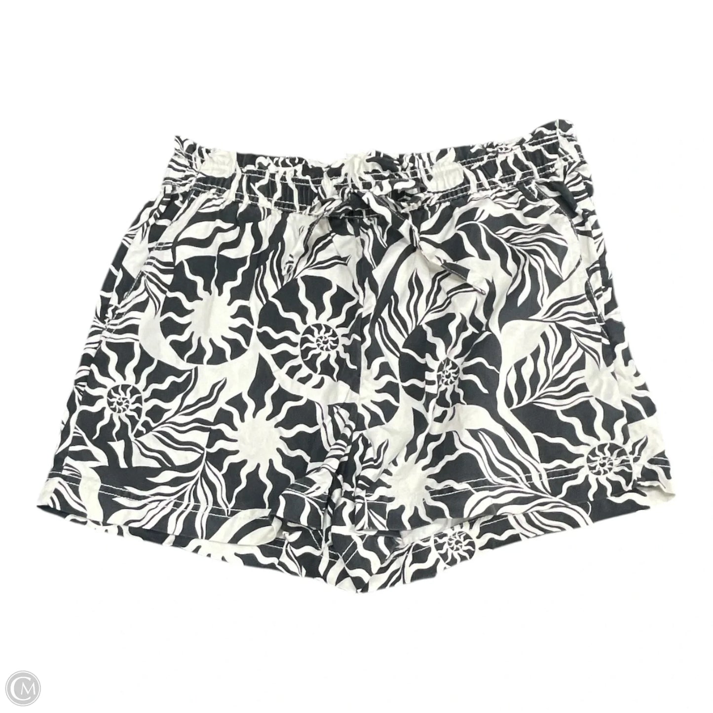 Shorts By Nicole Miller In Grey & White, Size: L