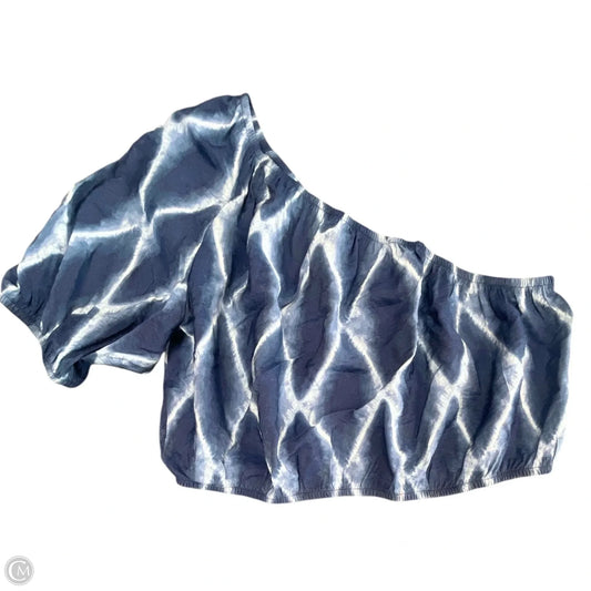 Top Short Sleeve By Banana Republic In Navy, Size: M