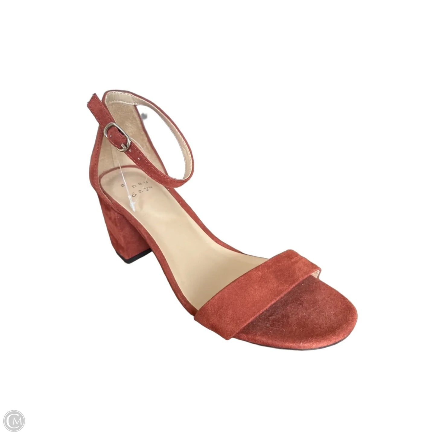 Sandals Heels Block By A New Day In Brown, Size: 5.5