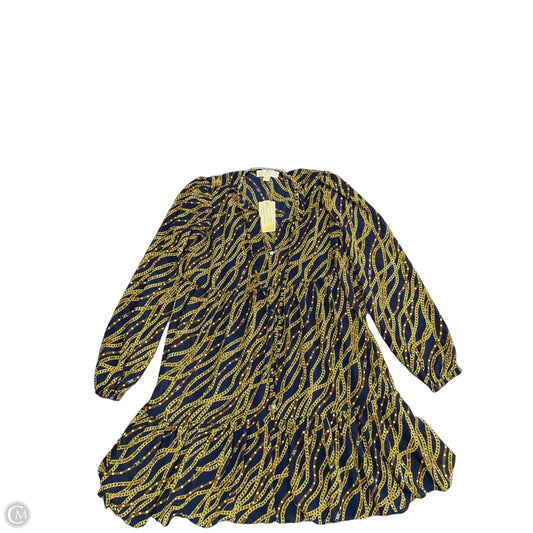 Dress Casual Short By Michael By Michael Kors In Blue & Gold, Size: Xs