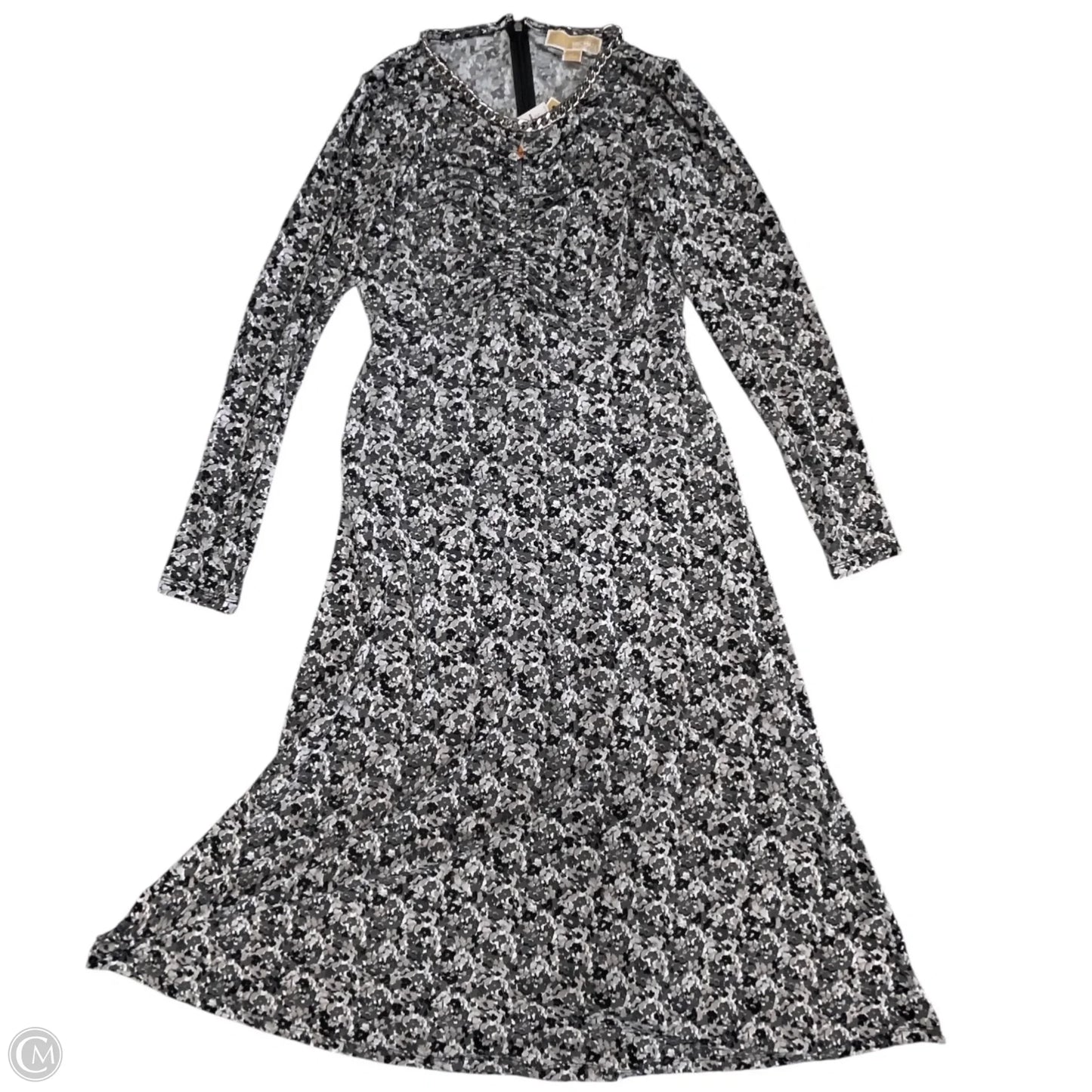 Dress Casual Midi By Michael By Michael Kors In Black & White, Size: S