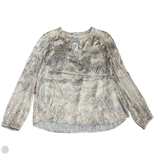 Top Long Sleeve By Tommy Bahama In Beige, Size: Xs