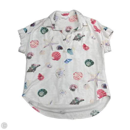 Top Short Sleeve By Jane And Delancey In Beige, Size: S