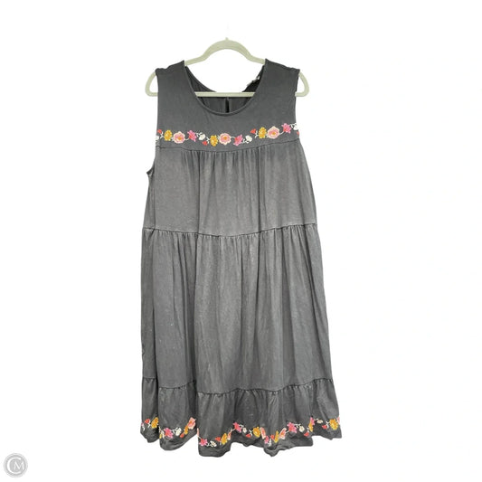 Dress Casual Midi By Loft In Black, Size: 18