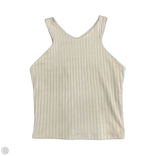Top Sleeveless By Treasure And Bond In Beige, Size: M