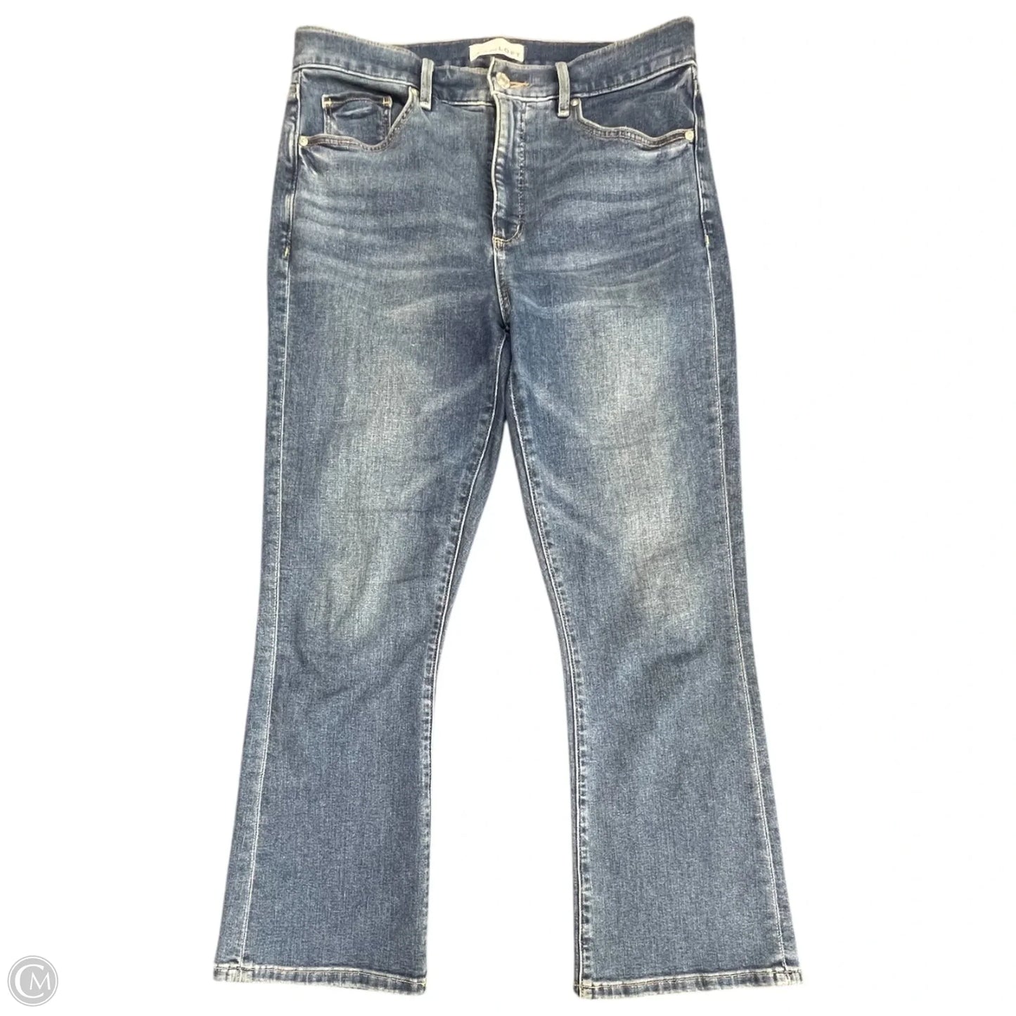 Jeans Cropped By Loft In Blue, Size: 8