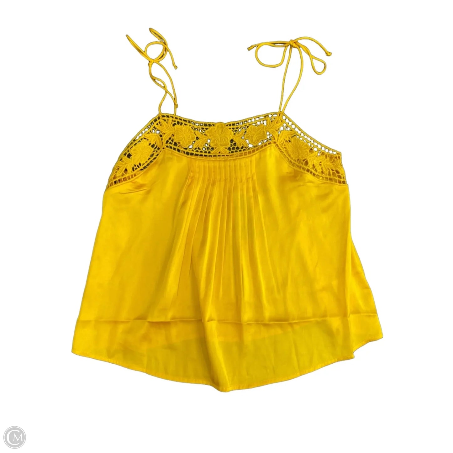 Top Sleeveless By Express In Yellow, Size: S