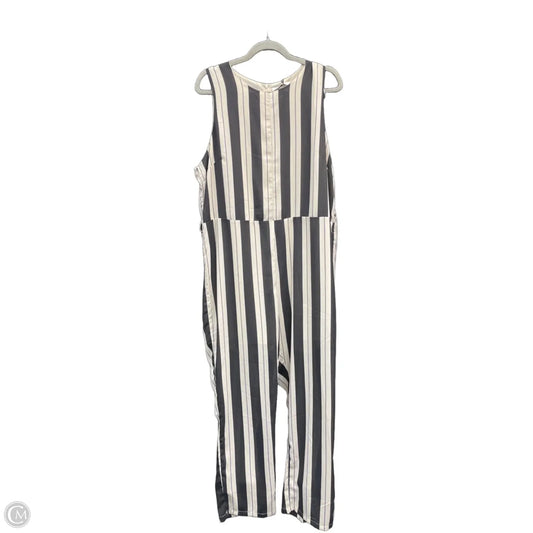 Jumpsuit By Clothes Mentor In Black & Cream, Size: 18