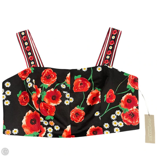 Top Sleeveless By Eva Mendes In Black & Red, Size: 16