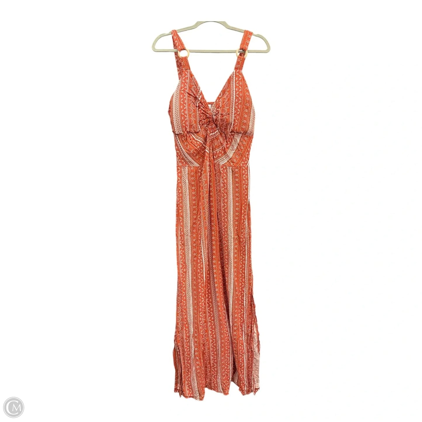 Dress Casual Maxi By No Boundaries In Orange, Size: Xl