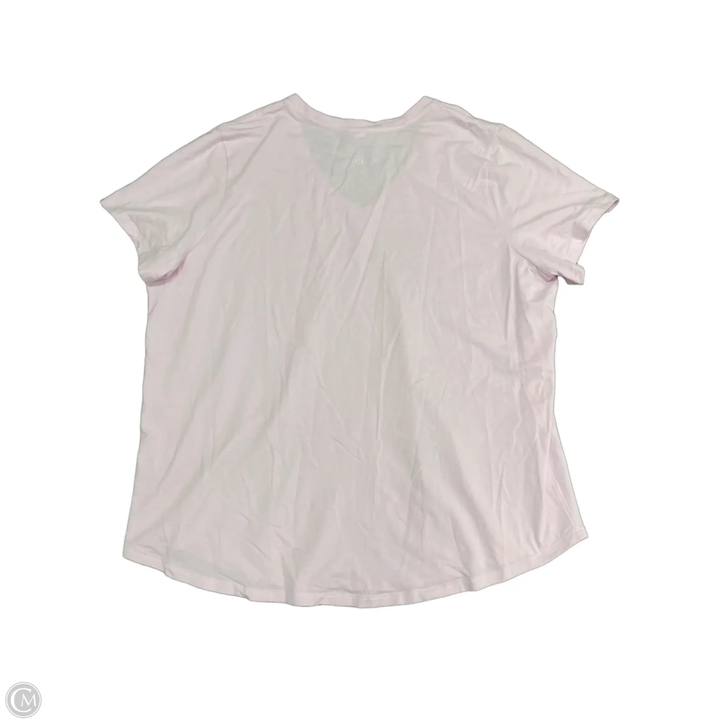 Athletic Top Short Sleeve By Lululemon In Pink, Size: 18