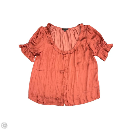 Top Short Sleeve By J. Crew In Orange, Size: Xs