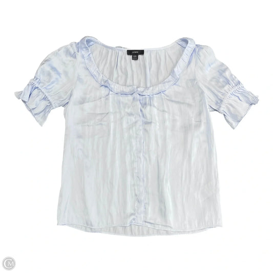 Top Short Sleeve By J. Crew In Blue, Size: Xxs