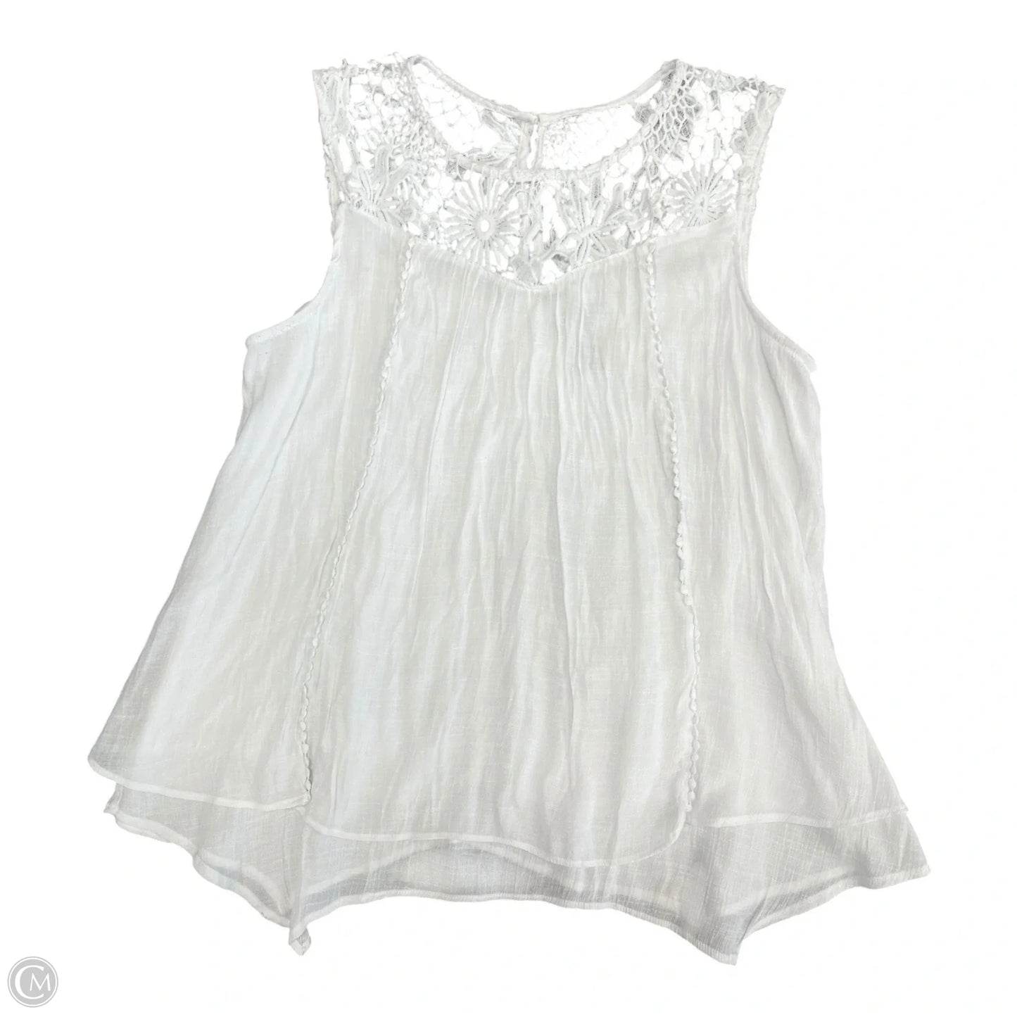 Top Sleeveless By New Directions In White, Size: Xl