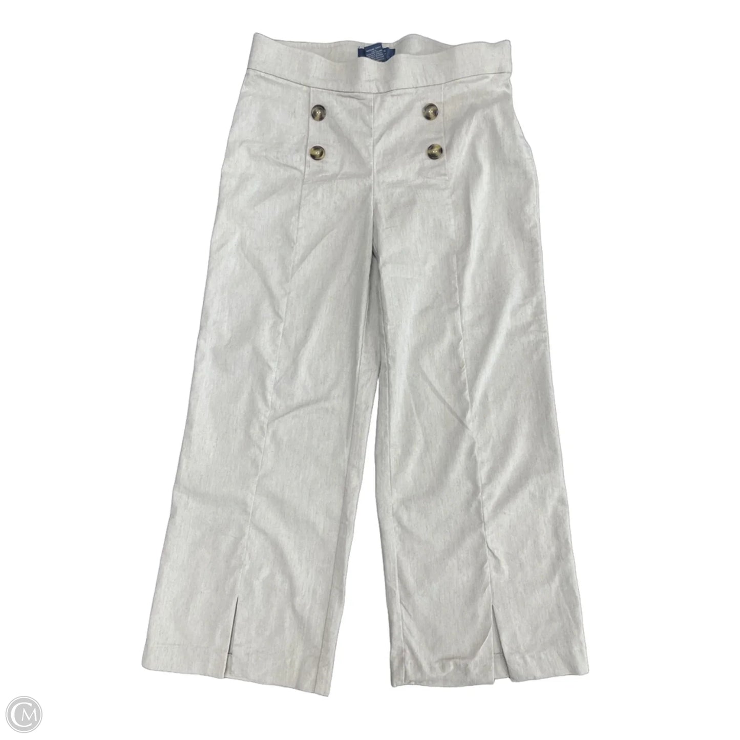 Pants Cropped By Verve In Beige, Size: S