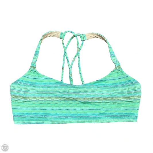 Athletic Bra By Lululemon In Blue & Green, Size: S