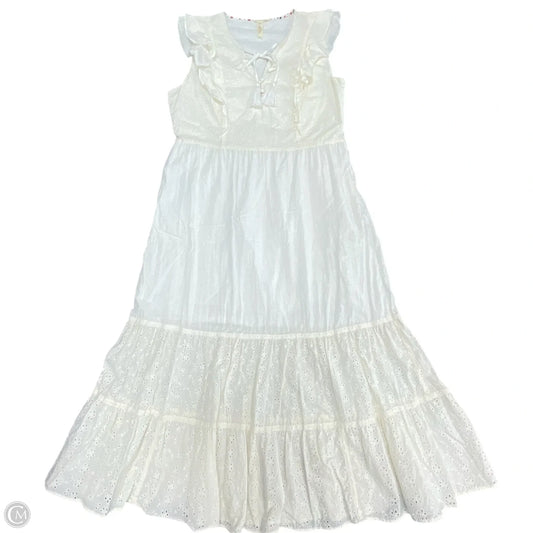 Dress Casual Maxi By Matilda Jane In Cream, Size: L