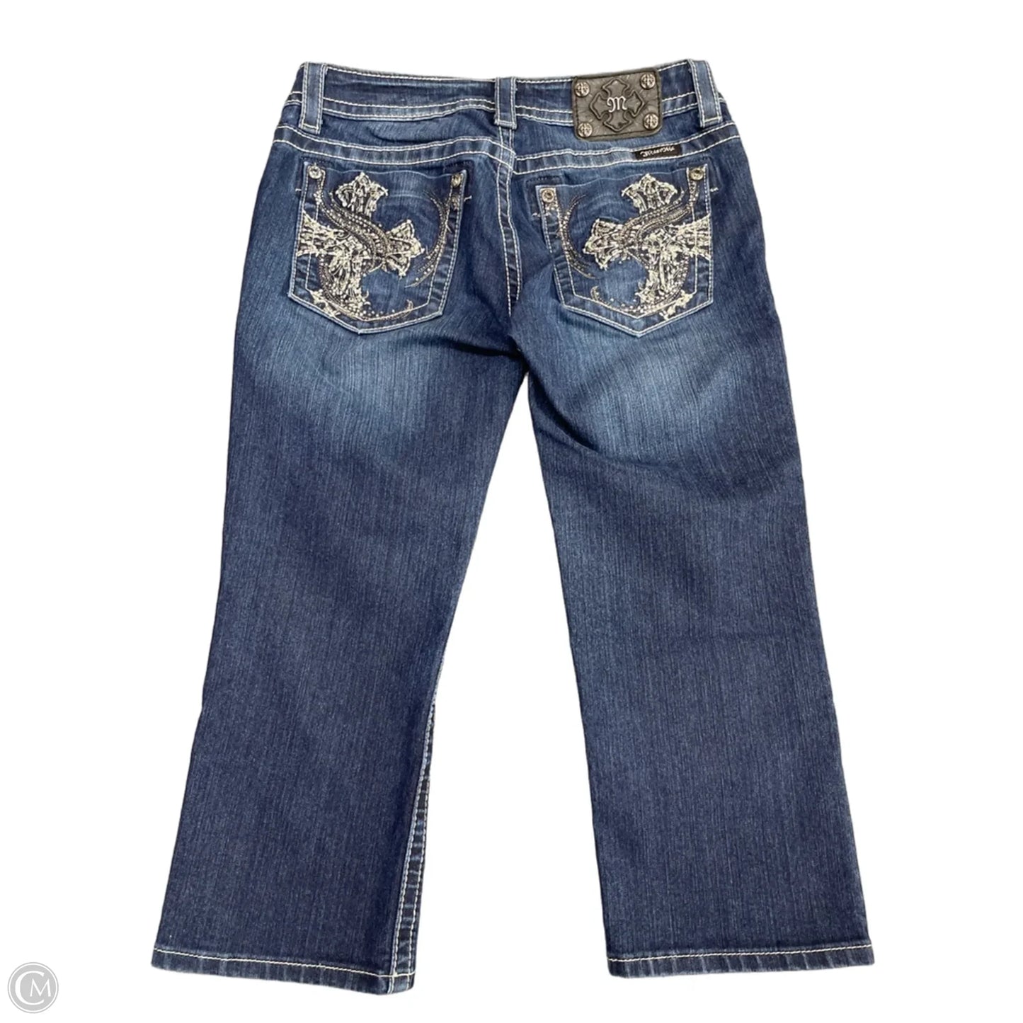 Jeans Cropped By Miss Me In Blue, Size: 10