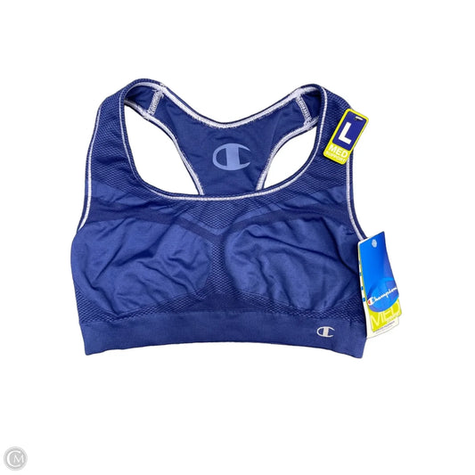 Athletic Bra By Champion In Blue, Size: L