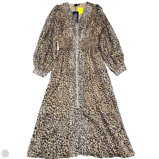 Dress Casual Midi By Gigio In Leopard Print, Size: S