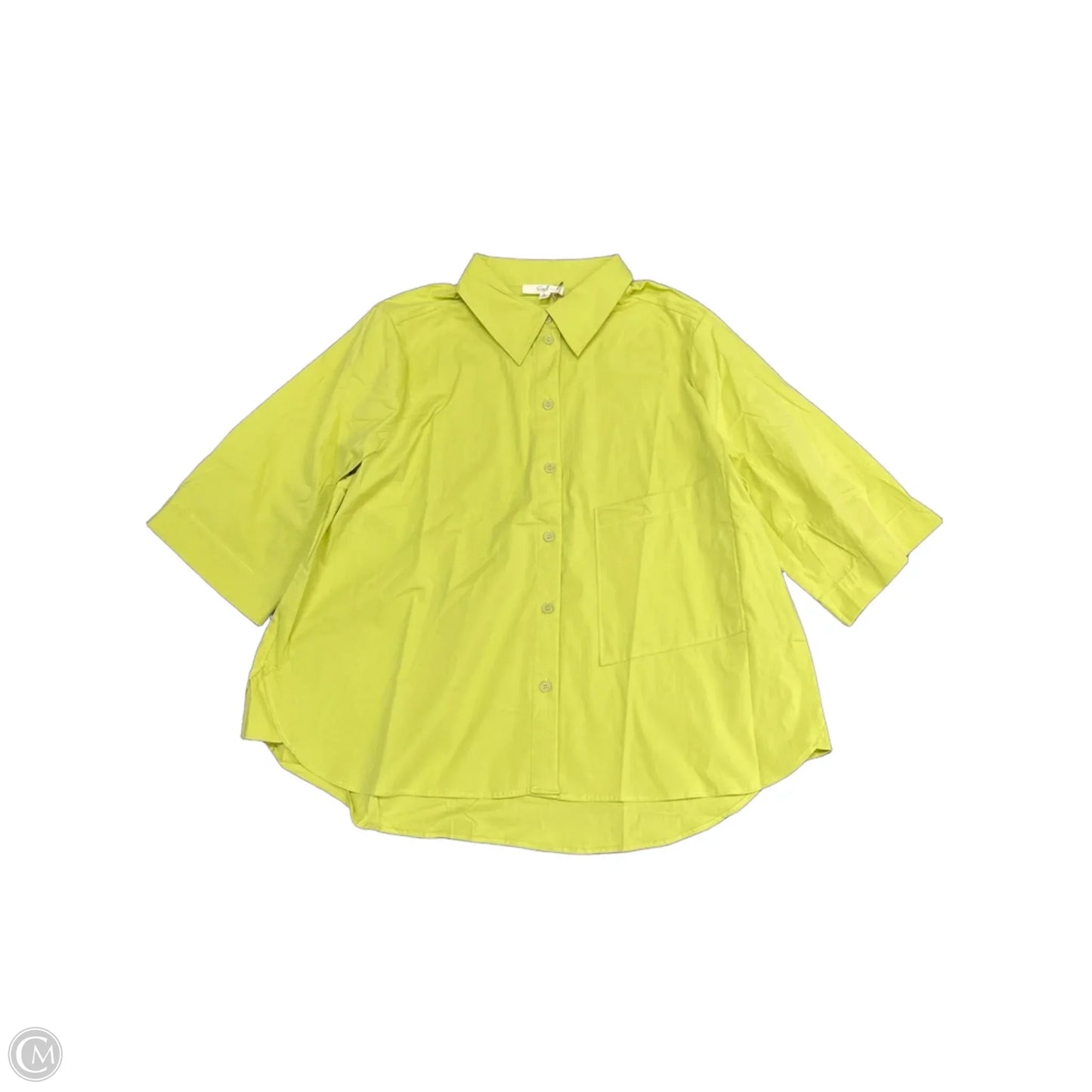 Top Short Sleeve By Easel In Green, Size: L