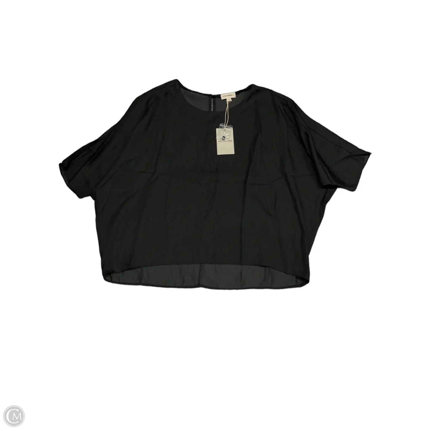 Top Short Sleeve By Ee Some In Black, Size: S