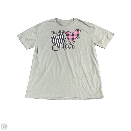 Top Short Sleeve Basic By Clothes Mentor In Green, Size: 2x