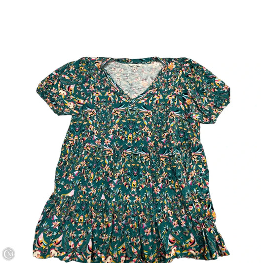 Dress Casual Short By The Pioneer Woman In Blue & Green, Size: 1x