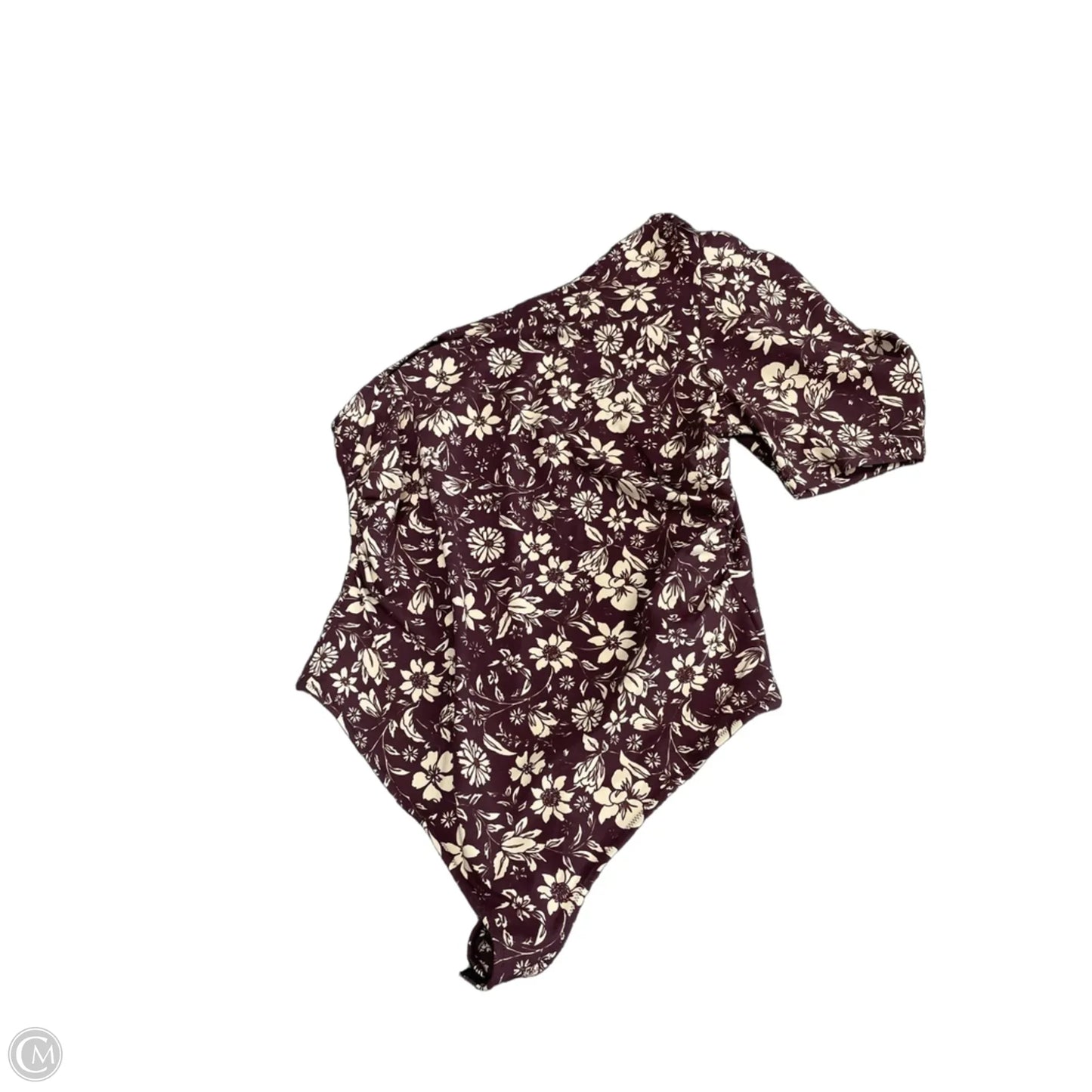 Bodysuit By Free People In Brown & Cream, Size: Xl