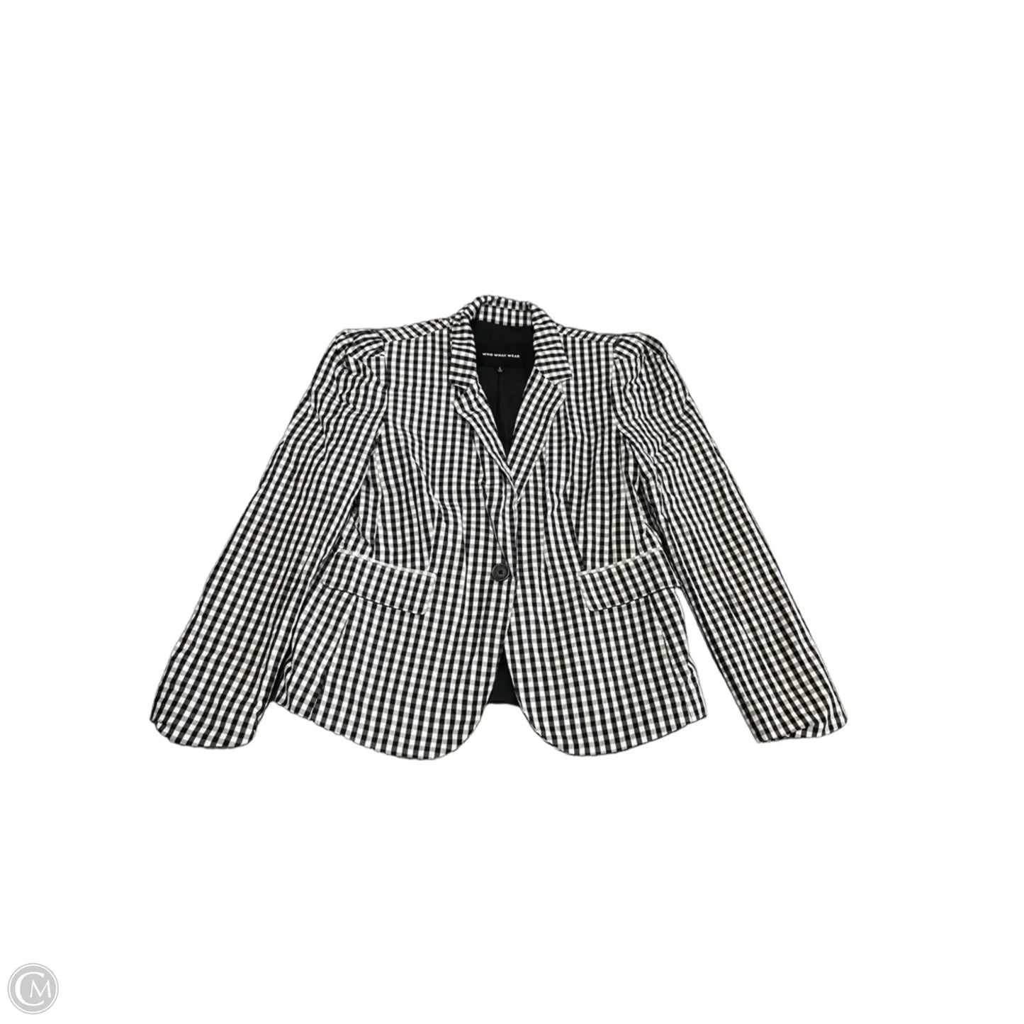 Blazer By Who What Wear In Black & White, Size: L