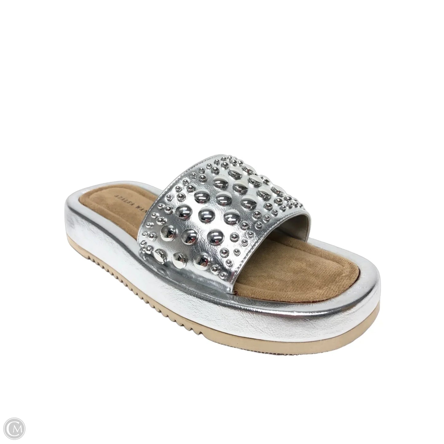 Sandals Heels Platform By Azalea Wang In Silver, Size: 8
