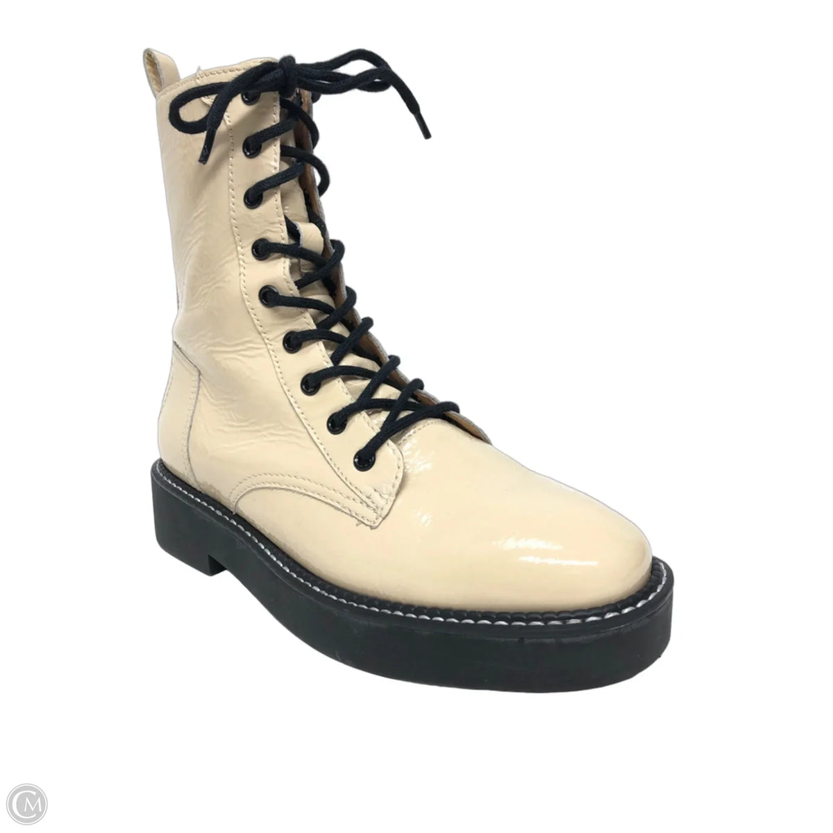 Boots Combat By Schutz In Cream, Size: 7.5