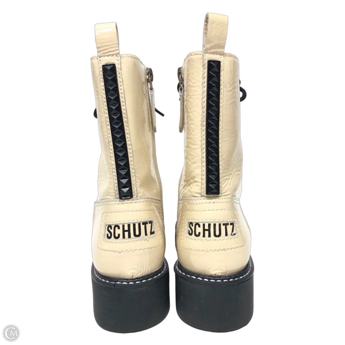 Boots Combat By Schutz In Cream, Size: 7.5