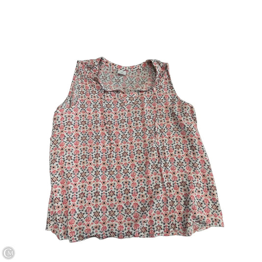 Top Sleeveless By Croft And Barrow In Blue & Pink, Size: Xxl