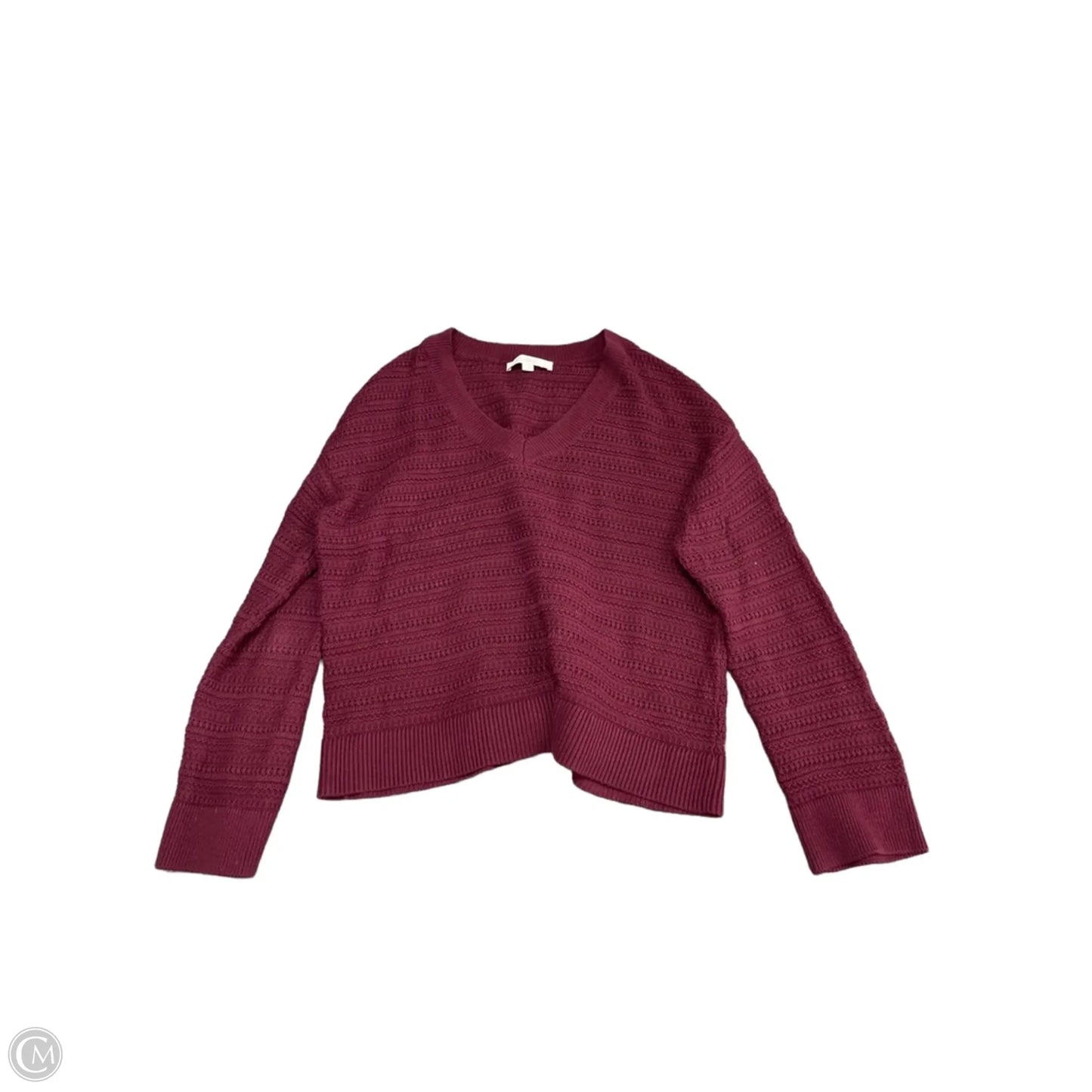 Sweater By Loft In Maroon, Size: L