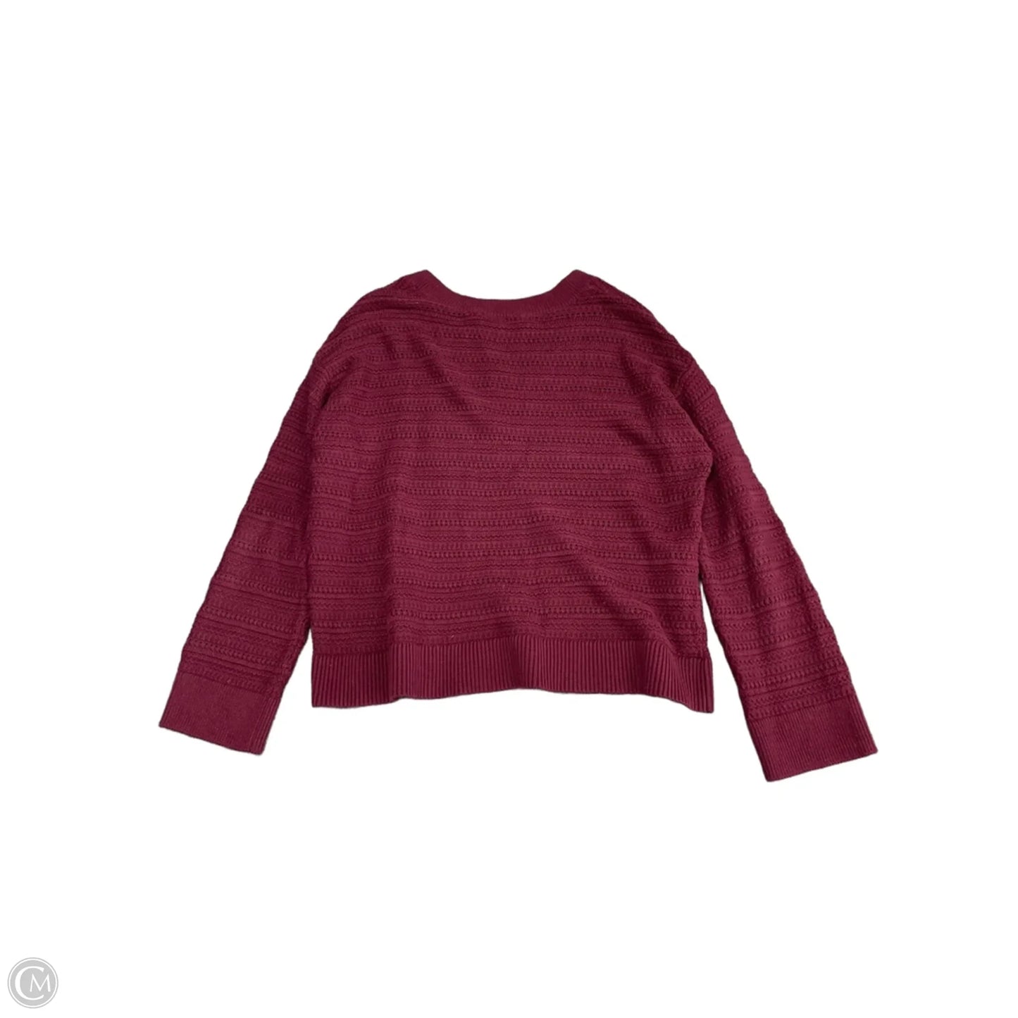 Sweater By Loft In Maroon, Size: L