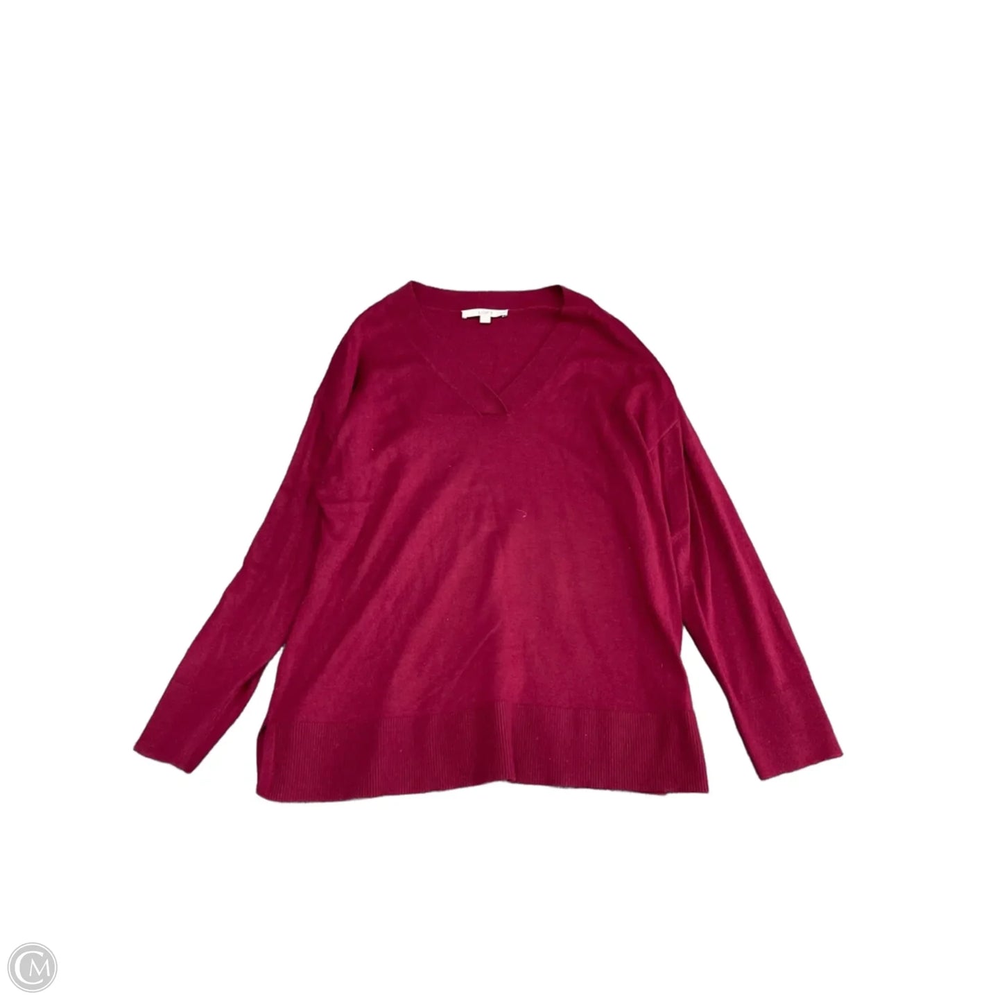 Sweater By Loft In Maroon, Size: L