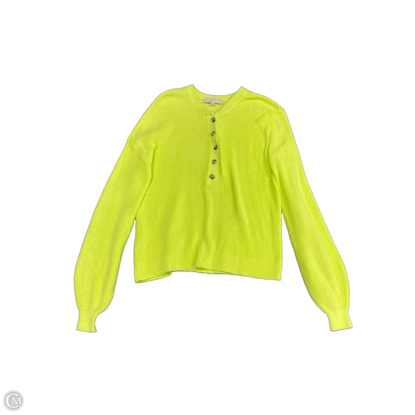 Sweater By Loft In Yellow, Size: S
