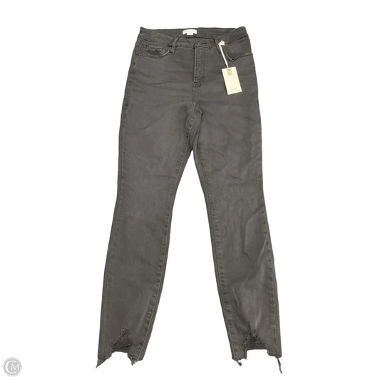 Jeans Cropped By Good American In Grey, Size: 8