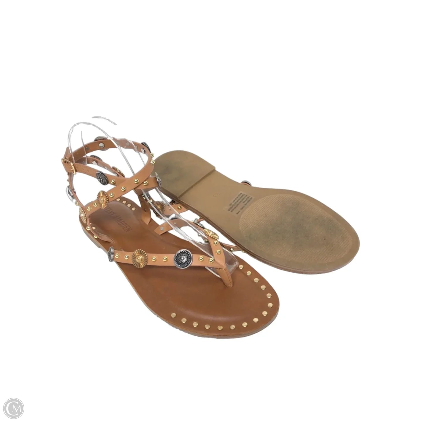 Sandals Flats By Steve Madden In Brown, Size: 8.5