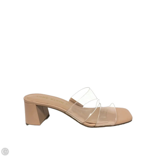 Sandals Heels Block By Anne Klein In Beige, Size: 8.5