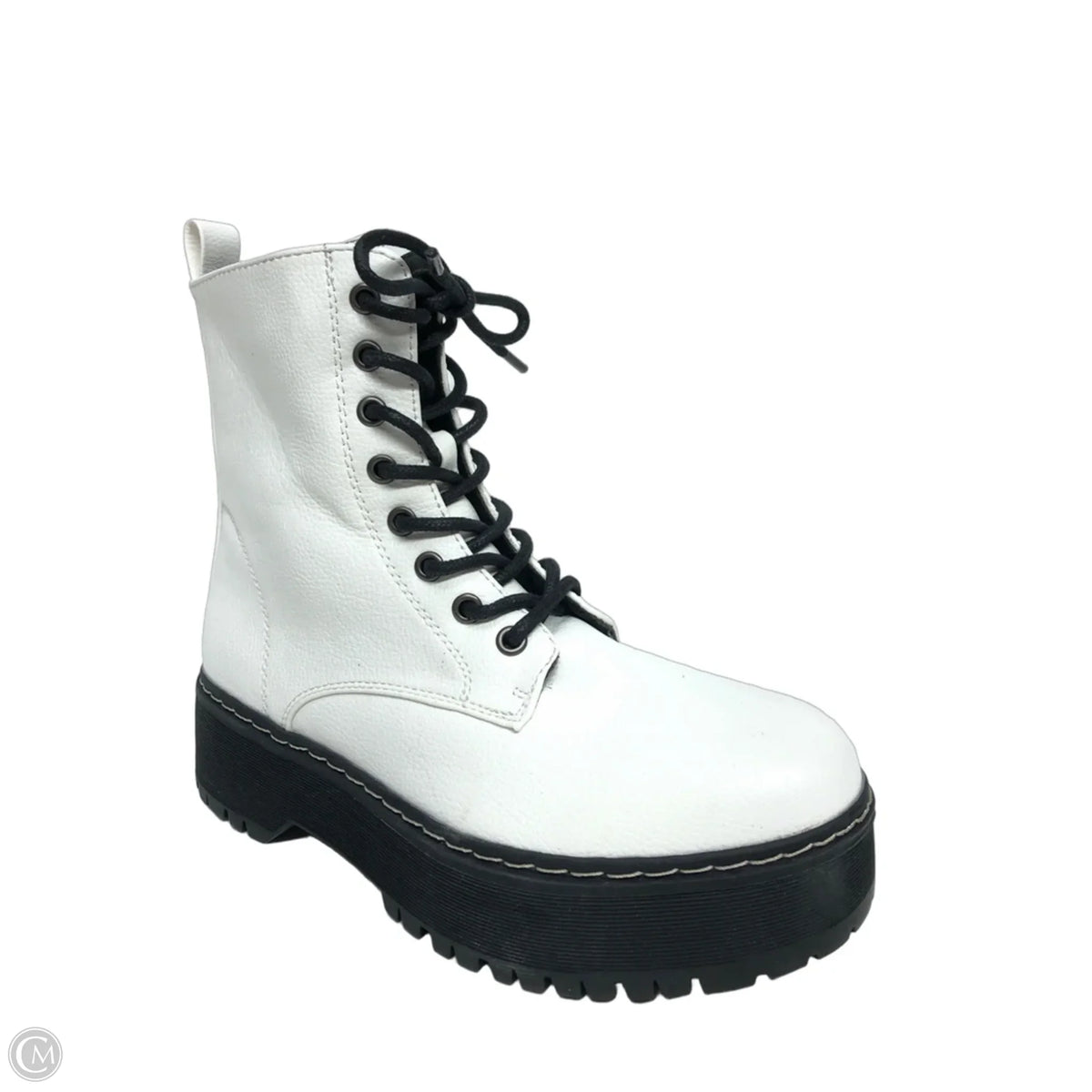 Boots Combat By Sincerely Jules In White, Size: 8
