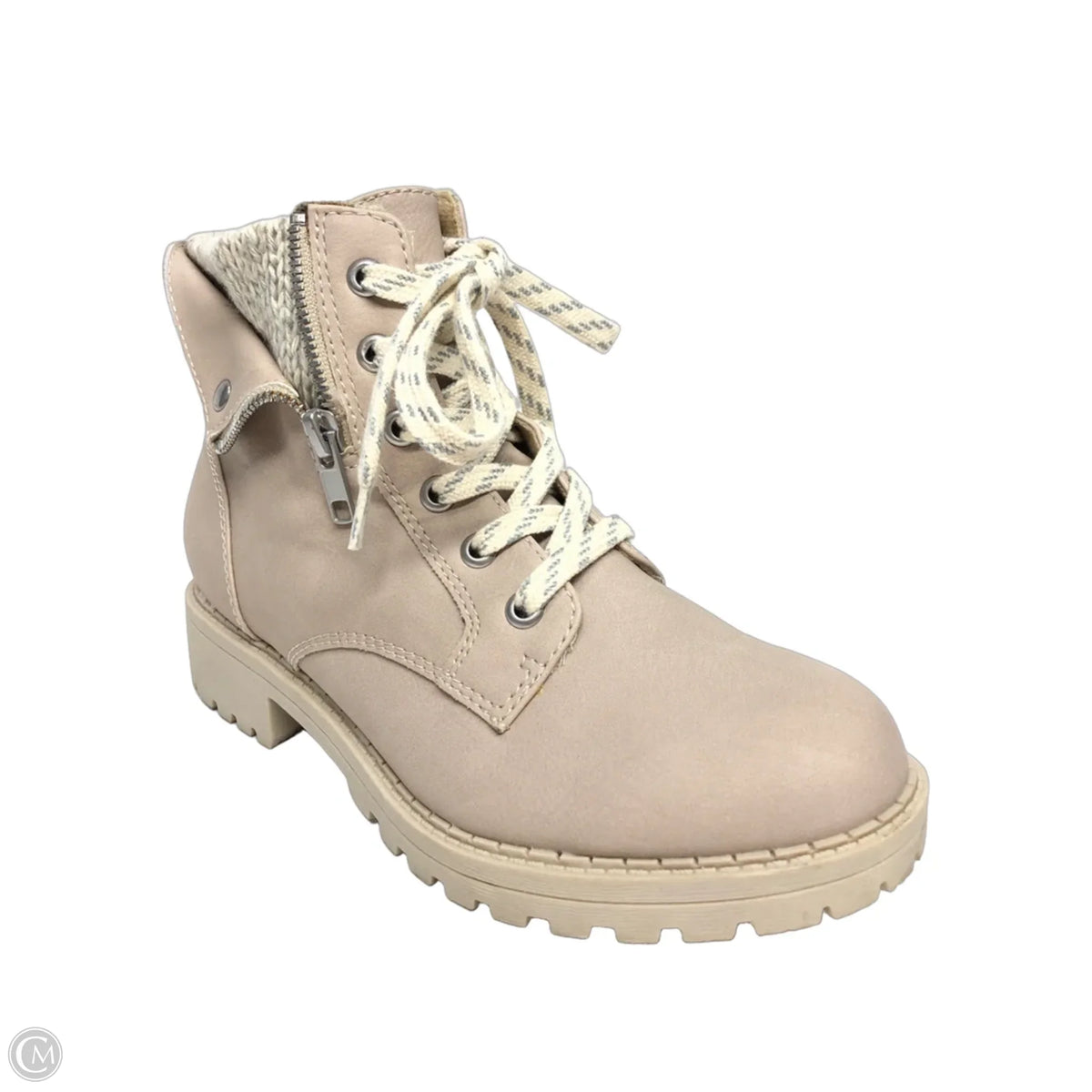 Boots Combat By Jelly Pop In Beige, Size: 7