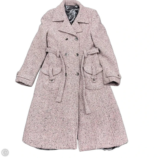 Coat Peacoat By Clothes Mentor In Pink, Size: Xs